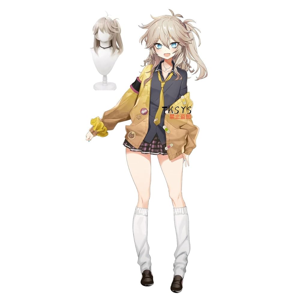 Amazon.co.jp: TKSYS☆春日部つむぎ コスプレ衣装 ＋ウィッグ＋
